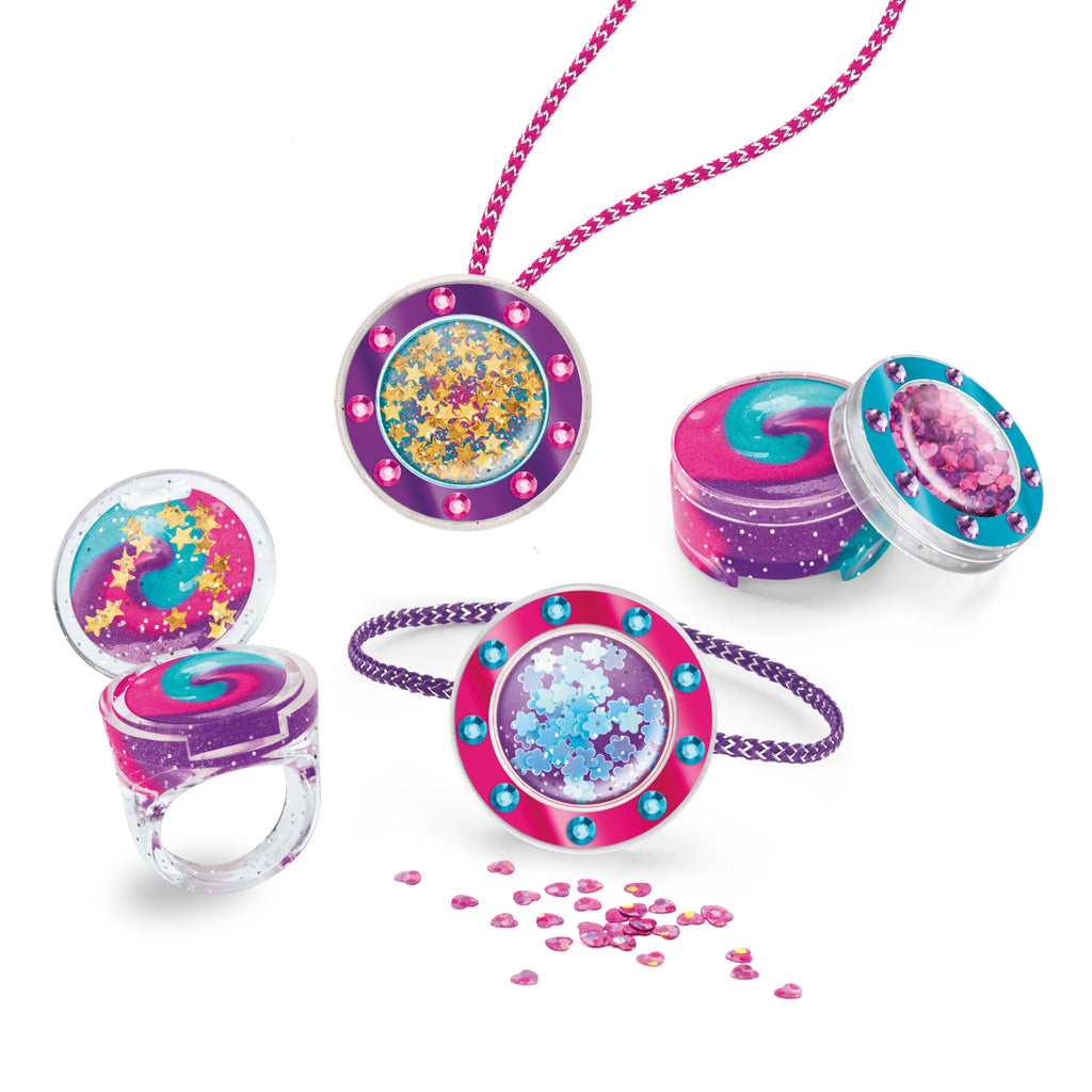 Glitter & Gem Lip Gloss Lockets Multicolor Craft Kit R264