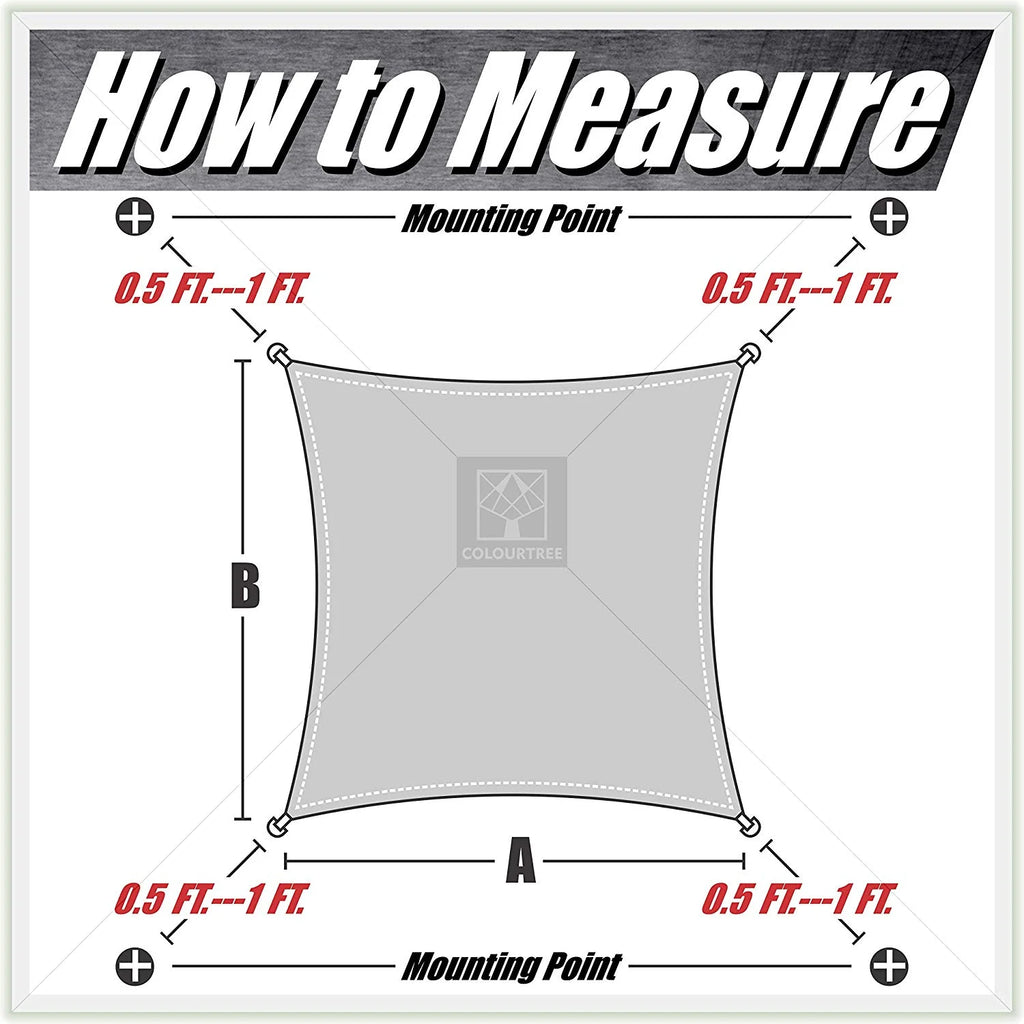 Blue 12' x 12' Square Sun Shade Sail Canopy Mesh Fabric O280162