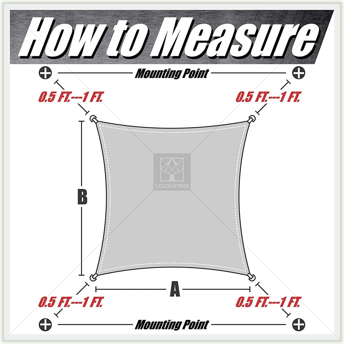 Blue 12' x 12' Square Sun Shade Sail Canopy Mesh Fabric O280162