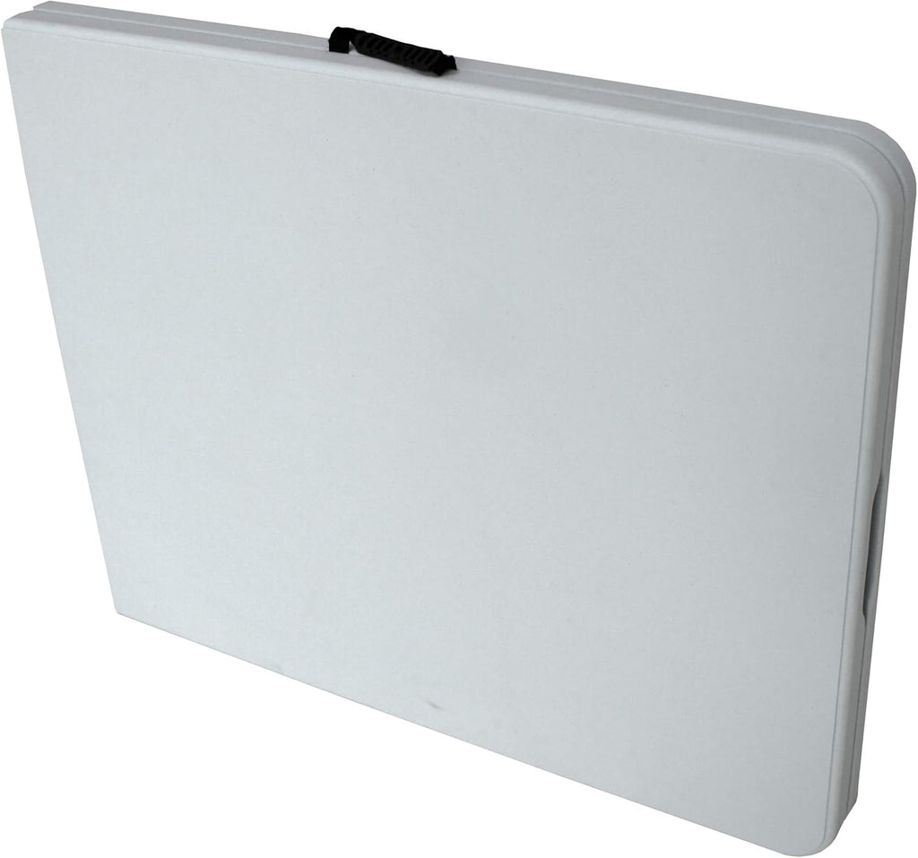 6 Foot White Plastic Resin Folding Table R1885