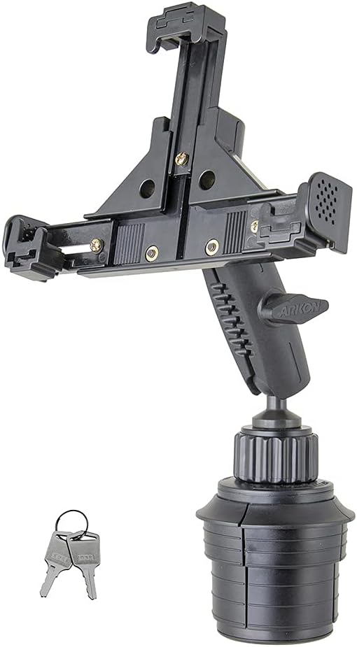 Black Cup Holder Phone Mount M5836