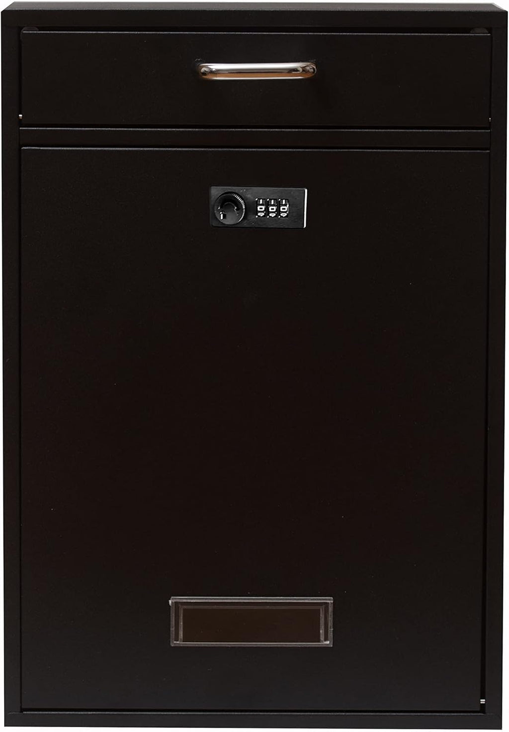 Wall Mounted Locking Vertical Dropbox Mailbox, Galvanized Steel G97130
