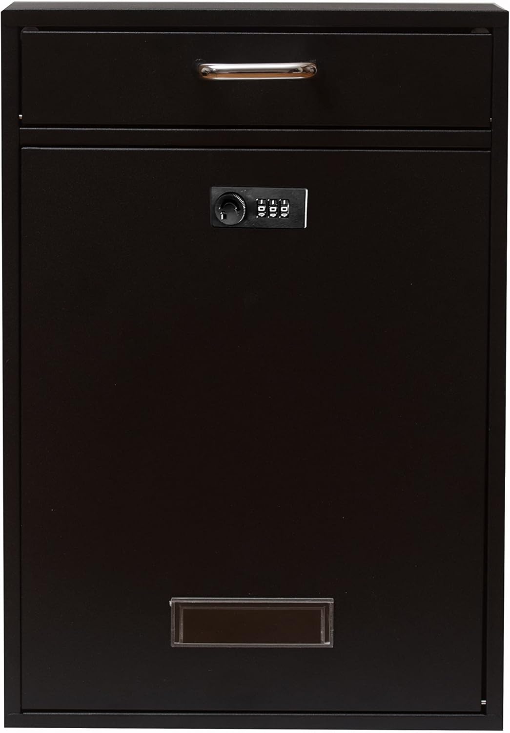 Wall Mounted Locking Vertical Dropbox Mailbox, Galvanized Steel G97130