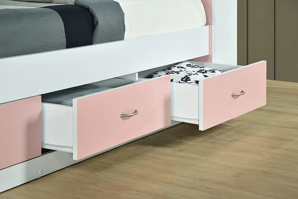 Twin-Size Captain Bed with 3-Drawers and Headboard in Mahogany M922178