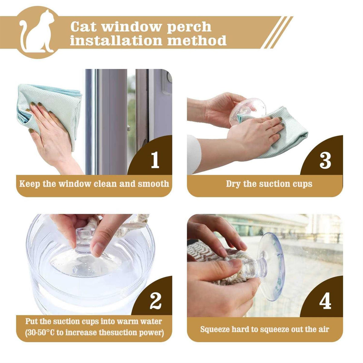 Macrame Cat Window Perch Hammock M8239