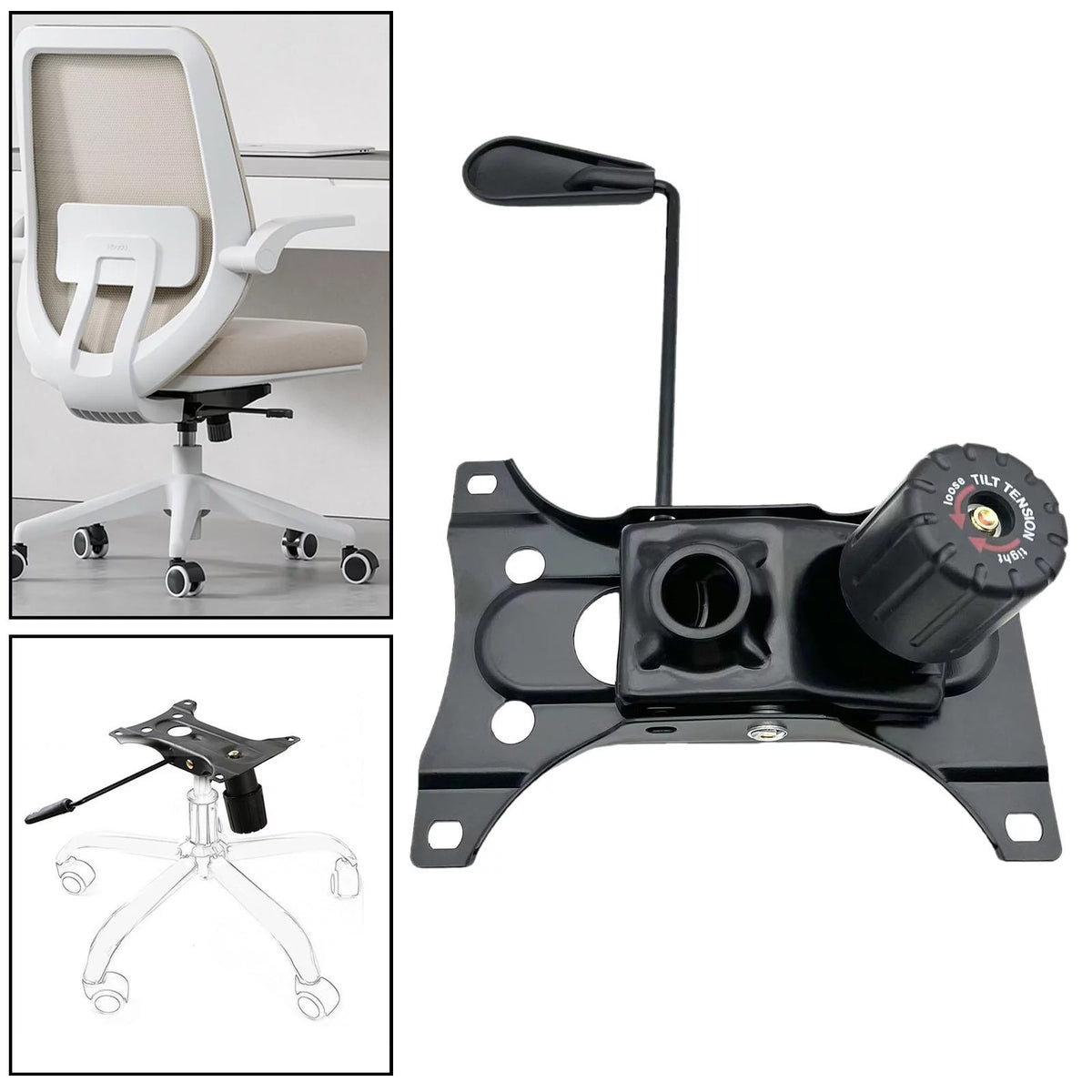 Tilt and Lock Seat Swivel Base Plate Mechanism Q4733