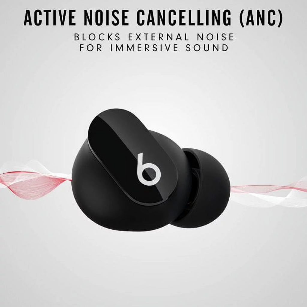 Black Wireless Noise Cancelling In Ear Headphones S1438