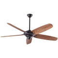 Indoor Matte Black Ceiling Fan with Remote Control K9162