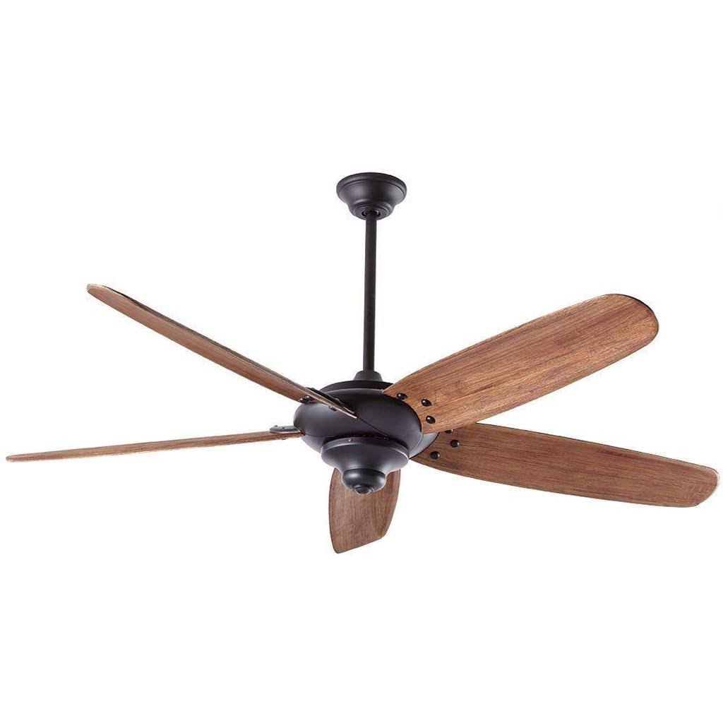 Indoor Matte Black Ceiling Fan with Remote Control K9162