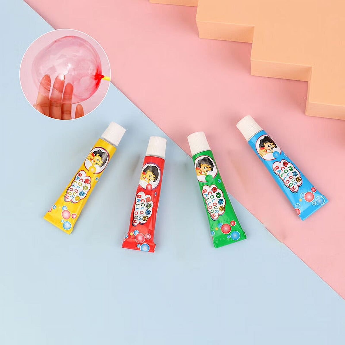 Magic Bubble Glue Toy Blowing Colorful Bubble Ball Q44394