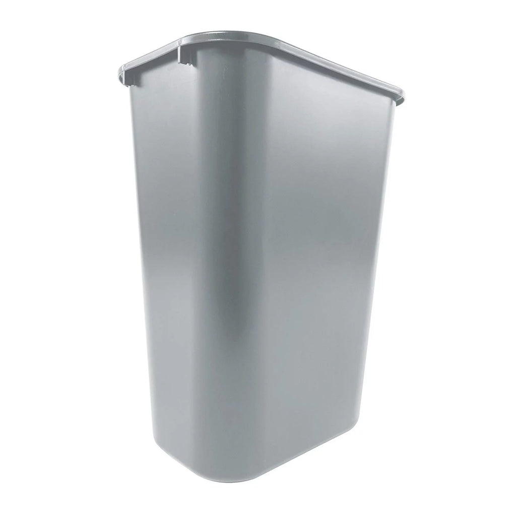10 Gallon Gray Plastic Wastebasket Z574111