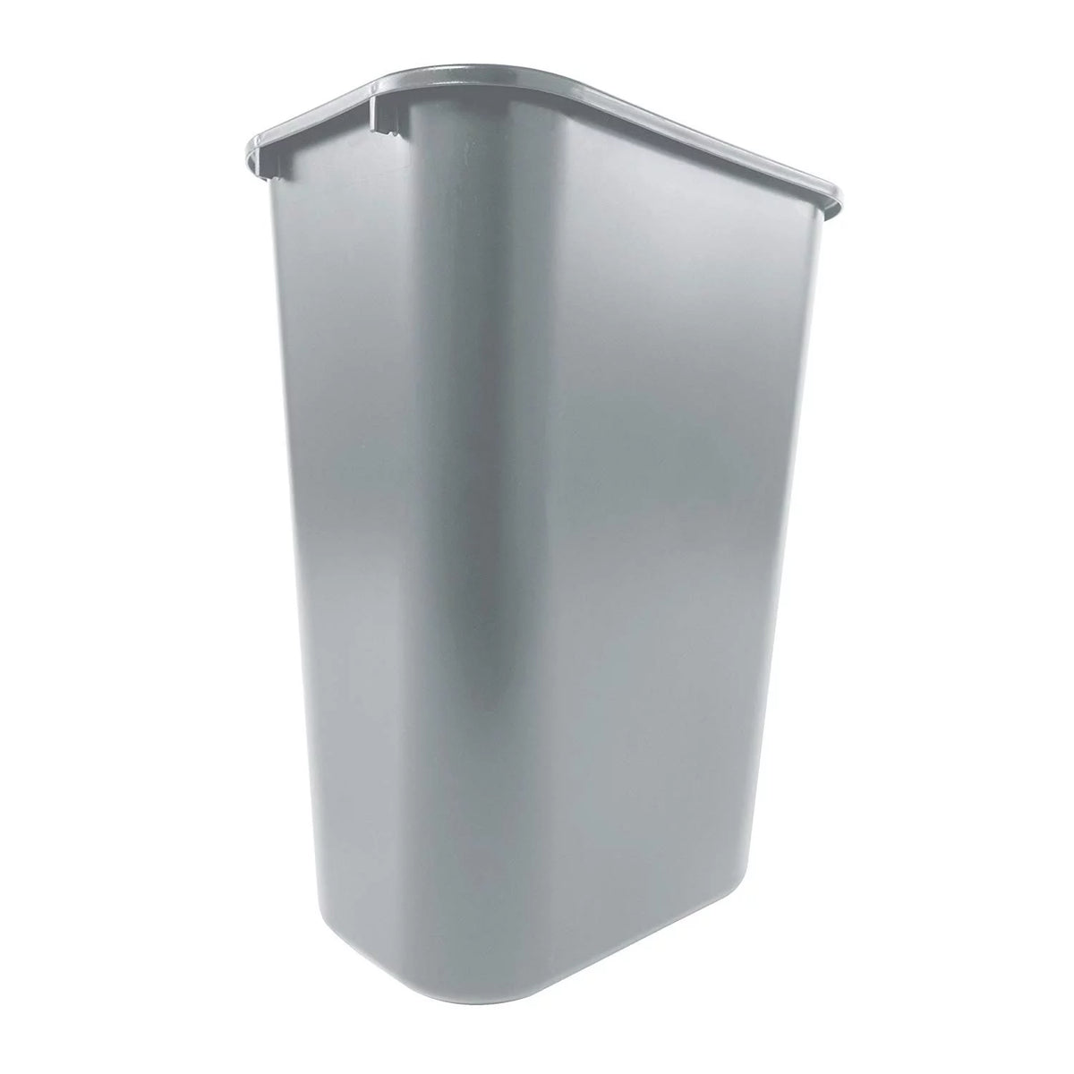 10 Gallon Gray Plastic Wastebasket Z574111