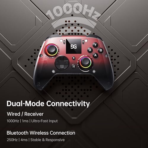 Gray Wireless Gaming Controller with Hall Joysticks E8577
