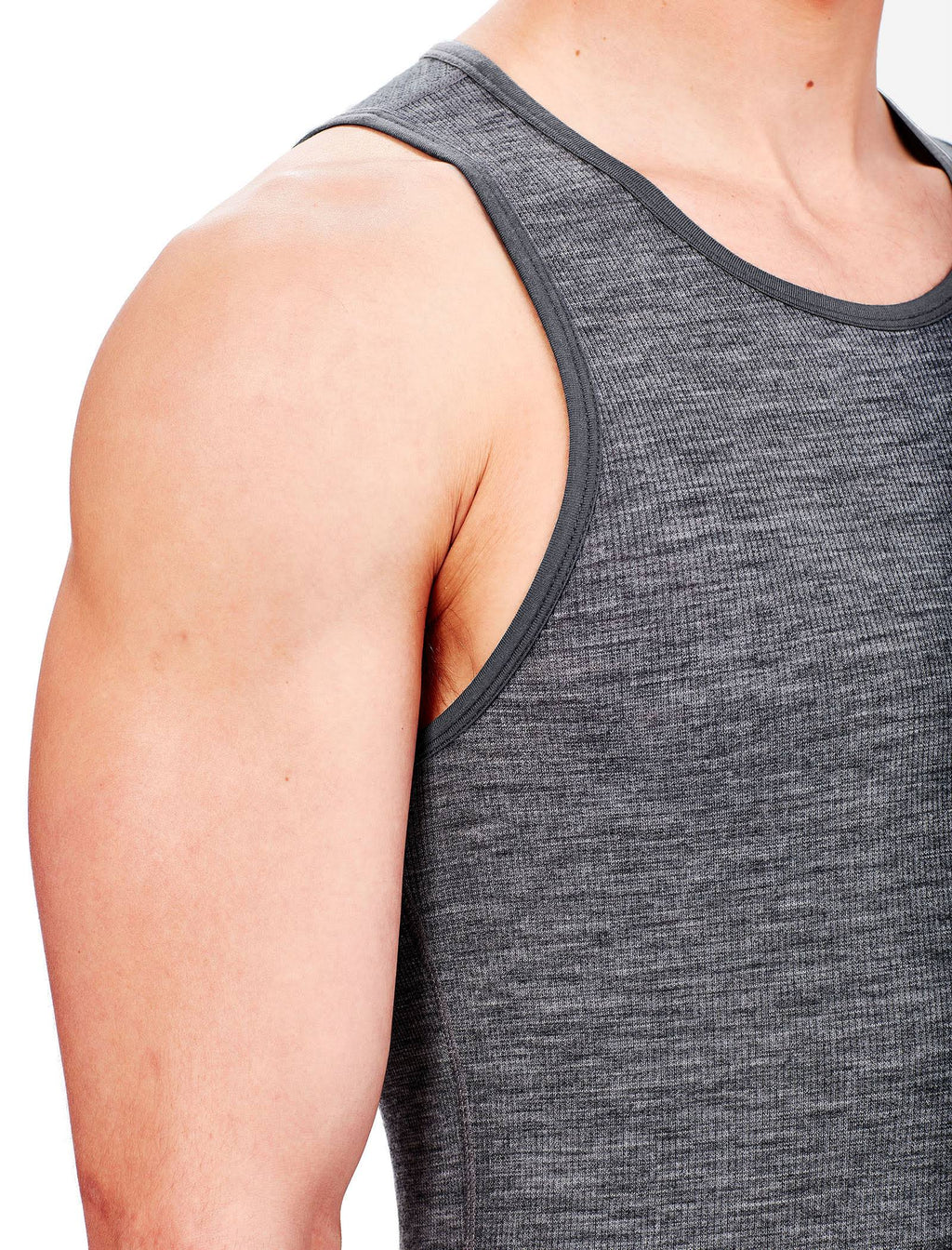Men's Anatomica Rib Tank Gritstone Heather R2091