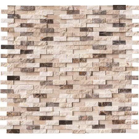 Marble Mesh-Mounted Mosaic Tile, 12 x 12 x 10 mm, 10 pieces/case C9682