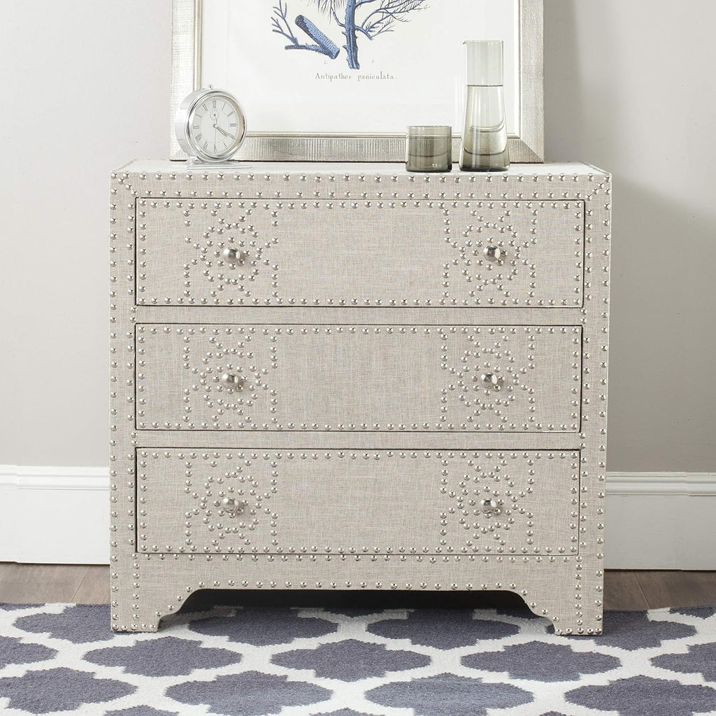 Grey 3 Drawer Chest R564256
