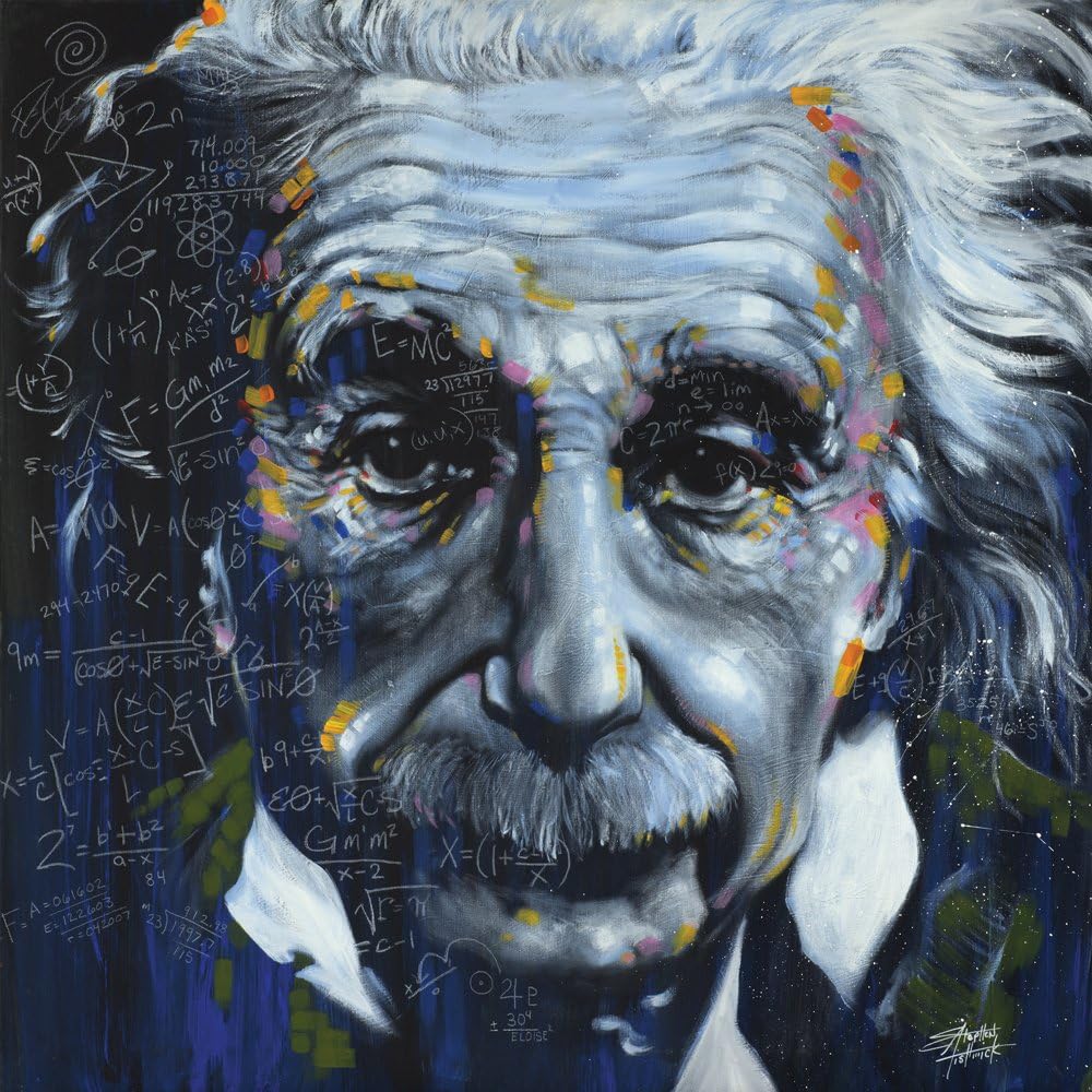 Einstein Canvas 24x24 Wall Art F968