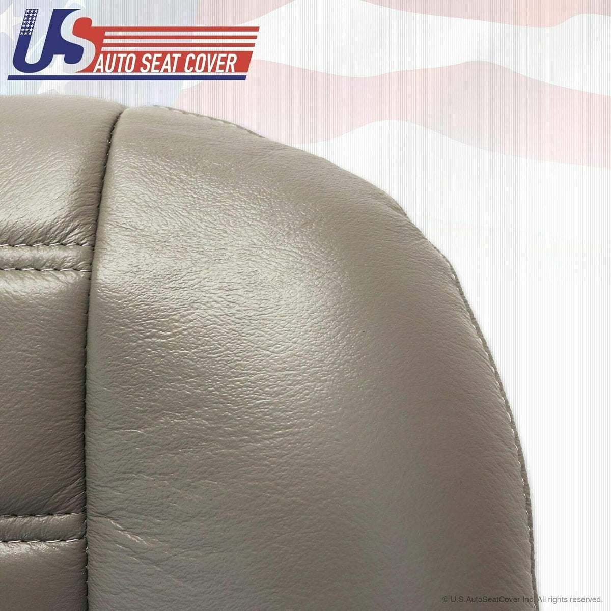 Gray Synthetic Leather Seat Cover Pack of 2 T246