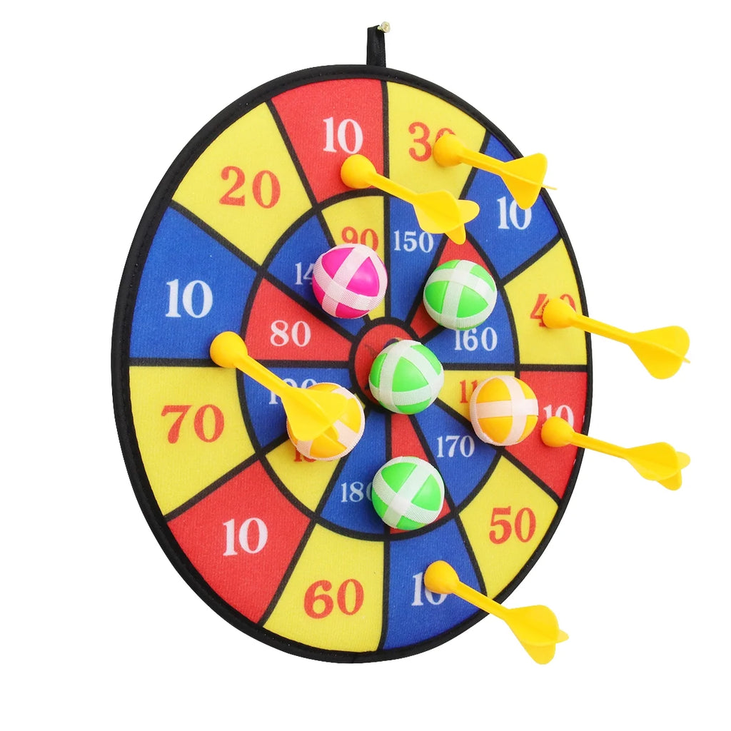 Flocking Dart Board with 4pcs Darts Dartboard Set B44525
