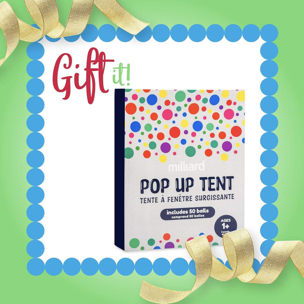 Kid's Pop up Tent Tunnel Playhouse with 50 Balls and Carry Bag M8706