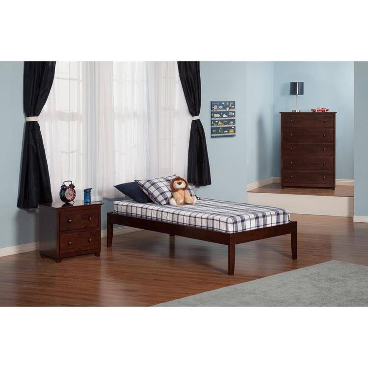 King Espresso Open Foot Bed W11385