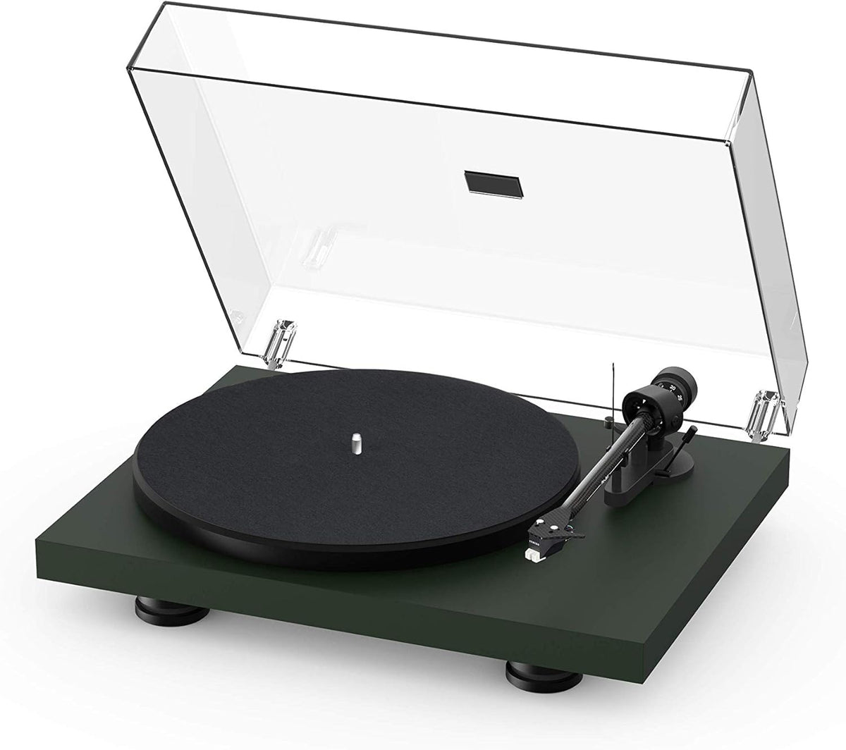 High Gloss Black Turntable with Carbon Fiber Tonearm and Sumiko Rainier Phono Cartridge P807322