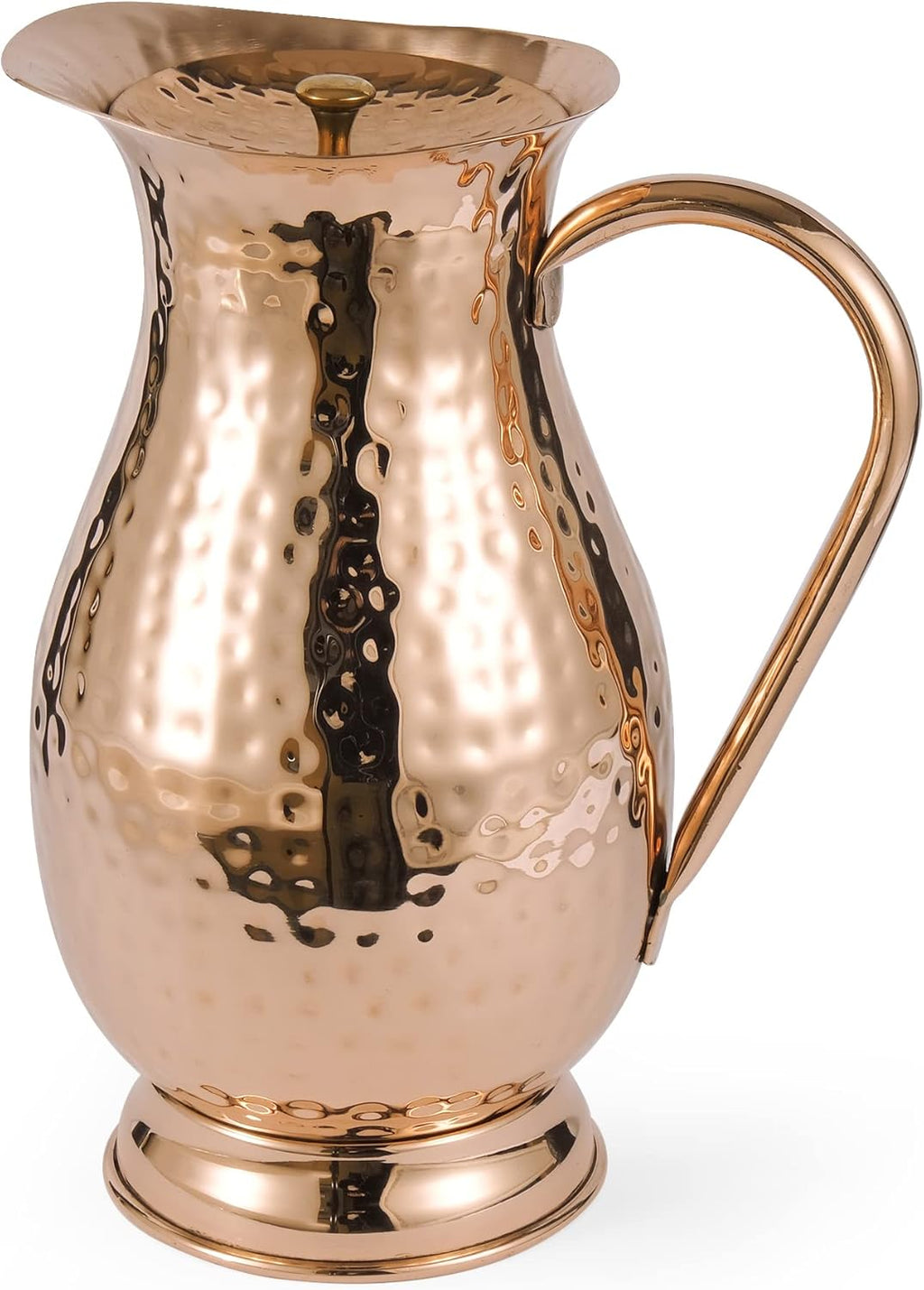 Copper Pitcher with Lid, Hammered Jug, 70 Oz, Pack of 2 W173312