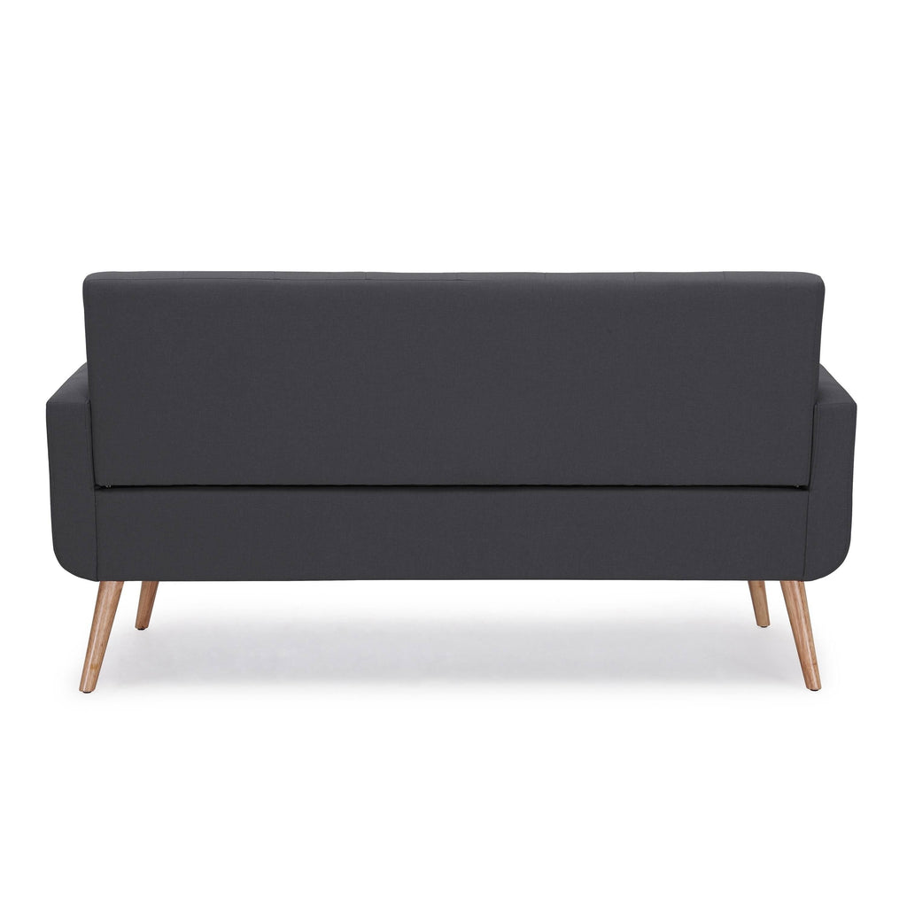 Charcoal Linen Armless Sofa E557