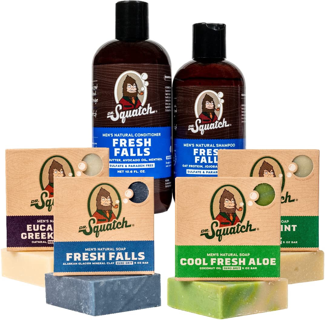 Men's Natural Bar Soap Pine Tar Bar Soap and Pine Tar Hair Care Shampoo and Conditioner Pack of 2 Y54182