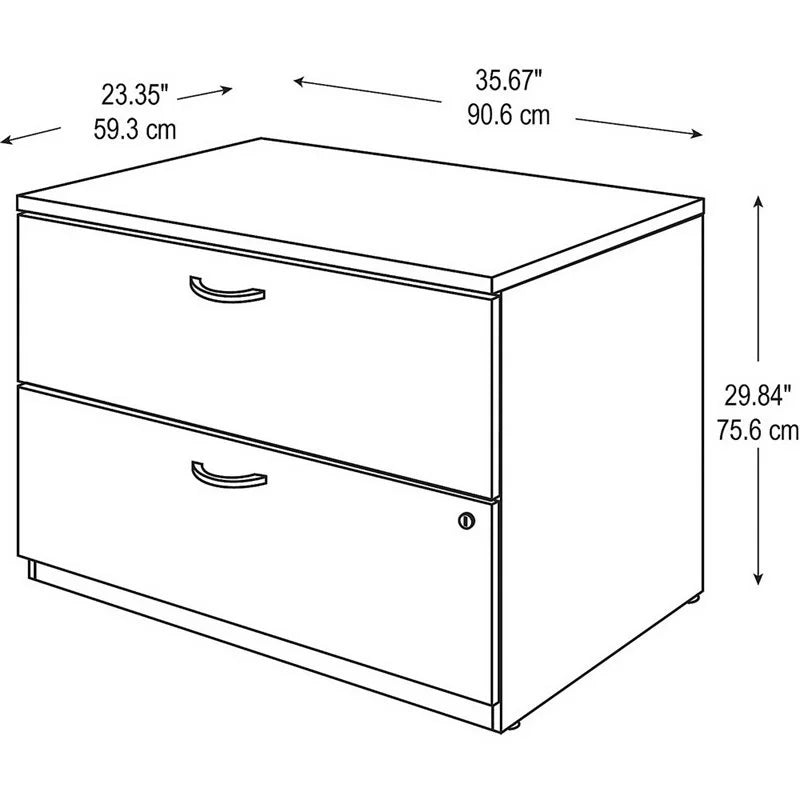 2 Piece Wood Filing Cabinet Set with 2 Drawer M2308