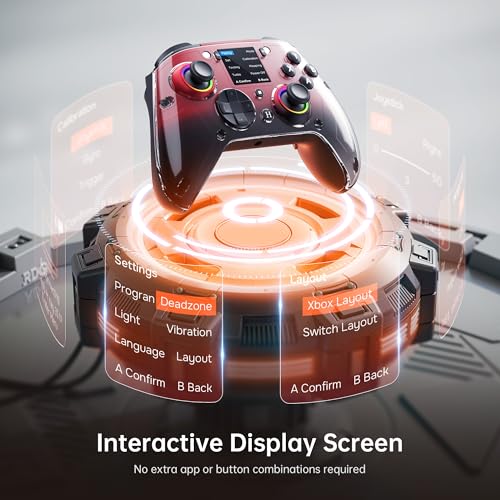 Gray Wireless Gaming Controller with Hall Joysticks E8577