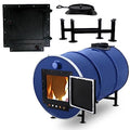 Double Barrel Stove Adapter Kit for 30 to 55 Gallon Drums E319