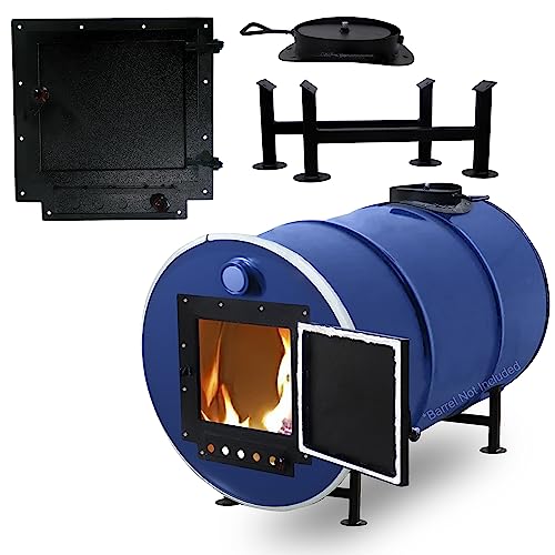 Double Barrel Stove Adapter Kit for 30 to 55 Gallon Drums E319