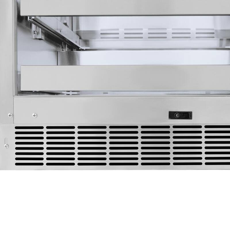24 in. Single Zone 151-Can Panel Ready Beverage Fridge with Glass Door U794787