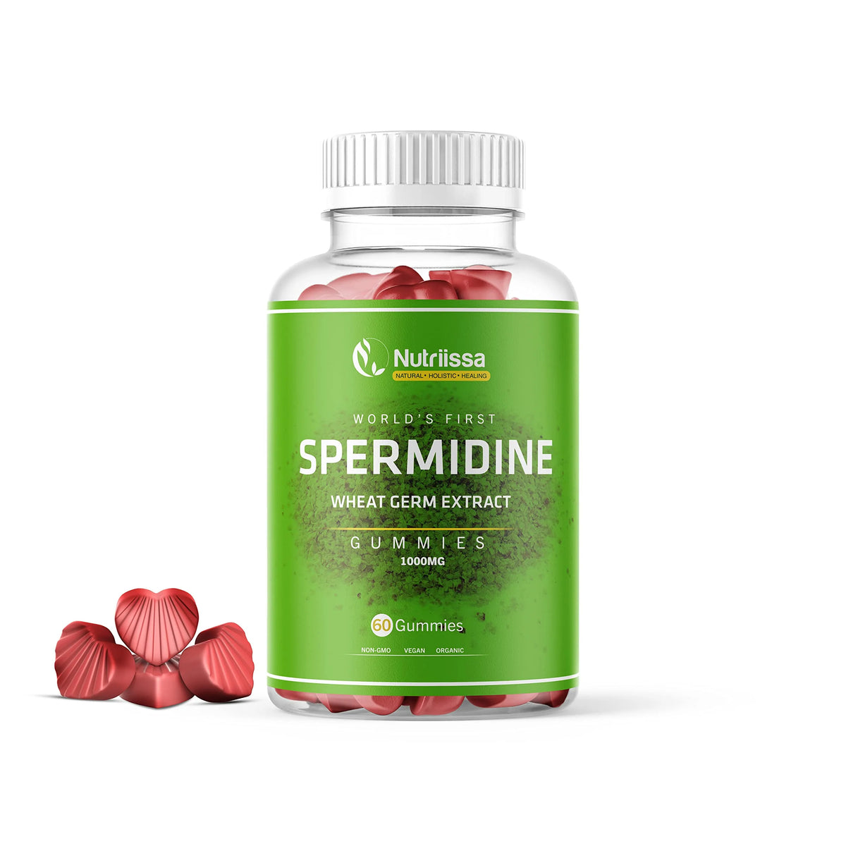 Organic Wheat Germ Extract with Thiamine and Zinc Gummy Supplement 1000mg 60ct G67923
