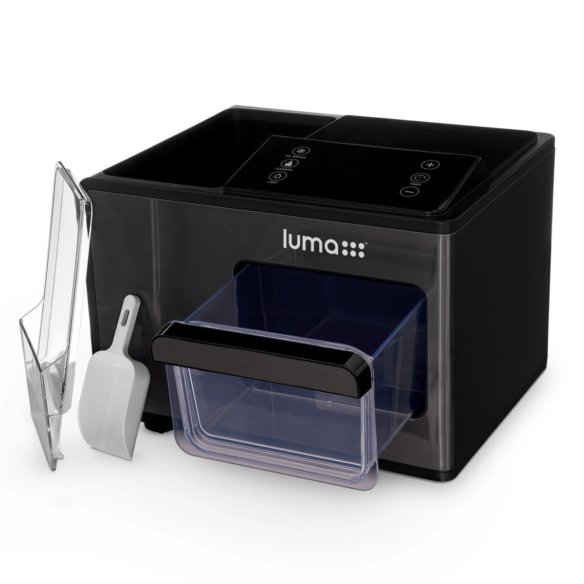 Black Stainless Steel Countertop Ice Maker K516452