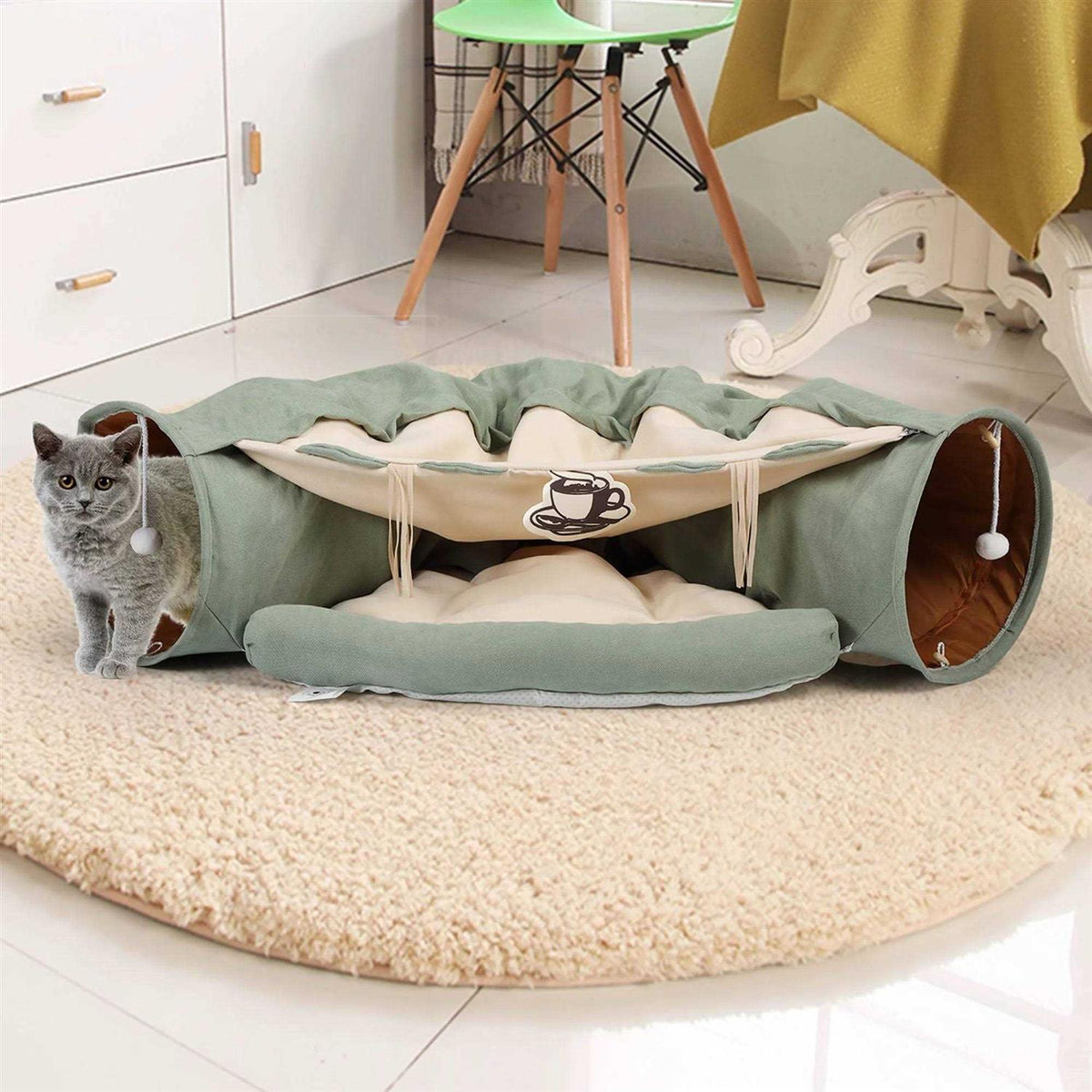 Collapsible Cat Tunnel Bed W8177