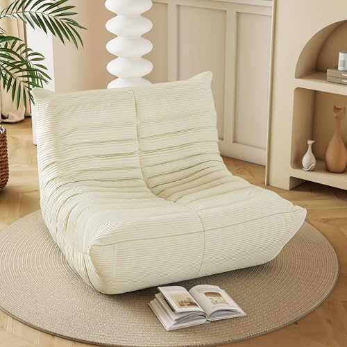 Yellow Memory Foam Bean Bag Chair D24196