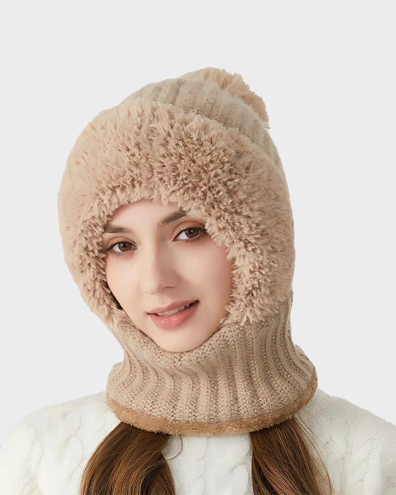 Warm Knit Beanie with Pom Pom K85746
