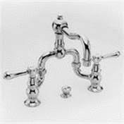 White Chesterfield Bridge Bathroom Faucet D755859