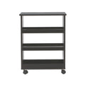 Black 3-Shelf Storage Cart G296300