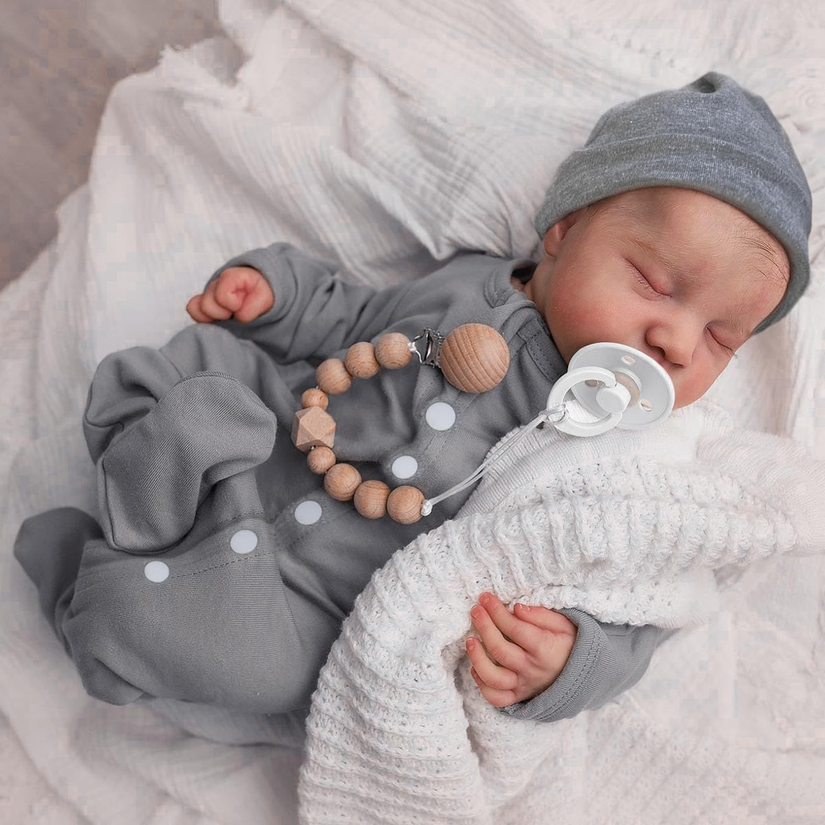 18 Inch Full Vinyl Reborn Boy Doll N89706