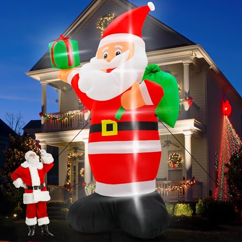 15FT Inflatable Santa Claus with 8pcs LED W354