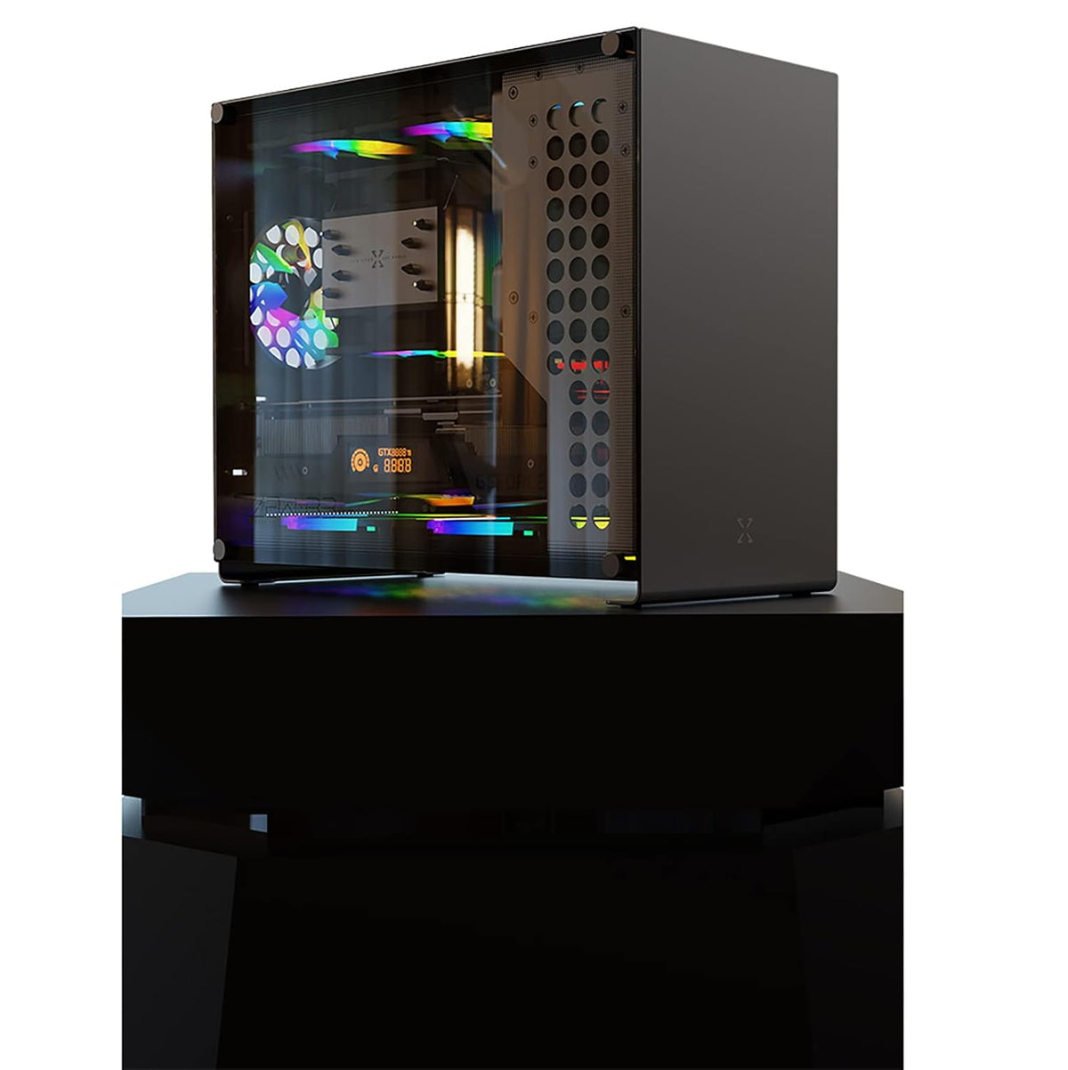 Aluminum PC Case with Tempered Glass I949
