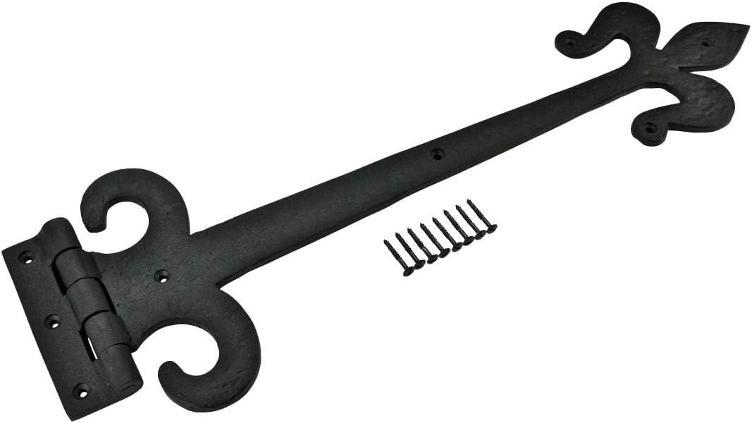 Black Wrought Iron Door Strap Hinge 18 Long Pack of 4 N87049