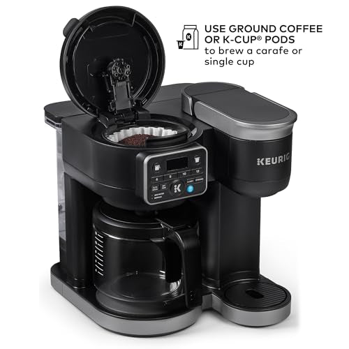 Single Serve & Carafe Coffee Maker, 72oz Reservoir P997