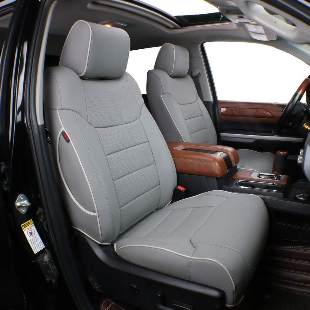 Black Leatherette Car Seat Covers J98318