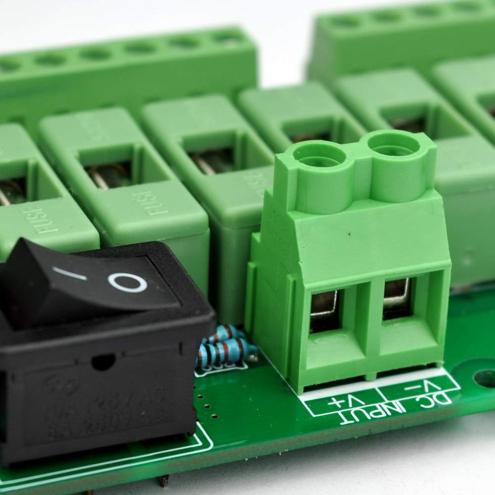 18 Channels 12V/24V 20A Power Distribution Fuse Module, Pack of 2 C4368