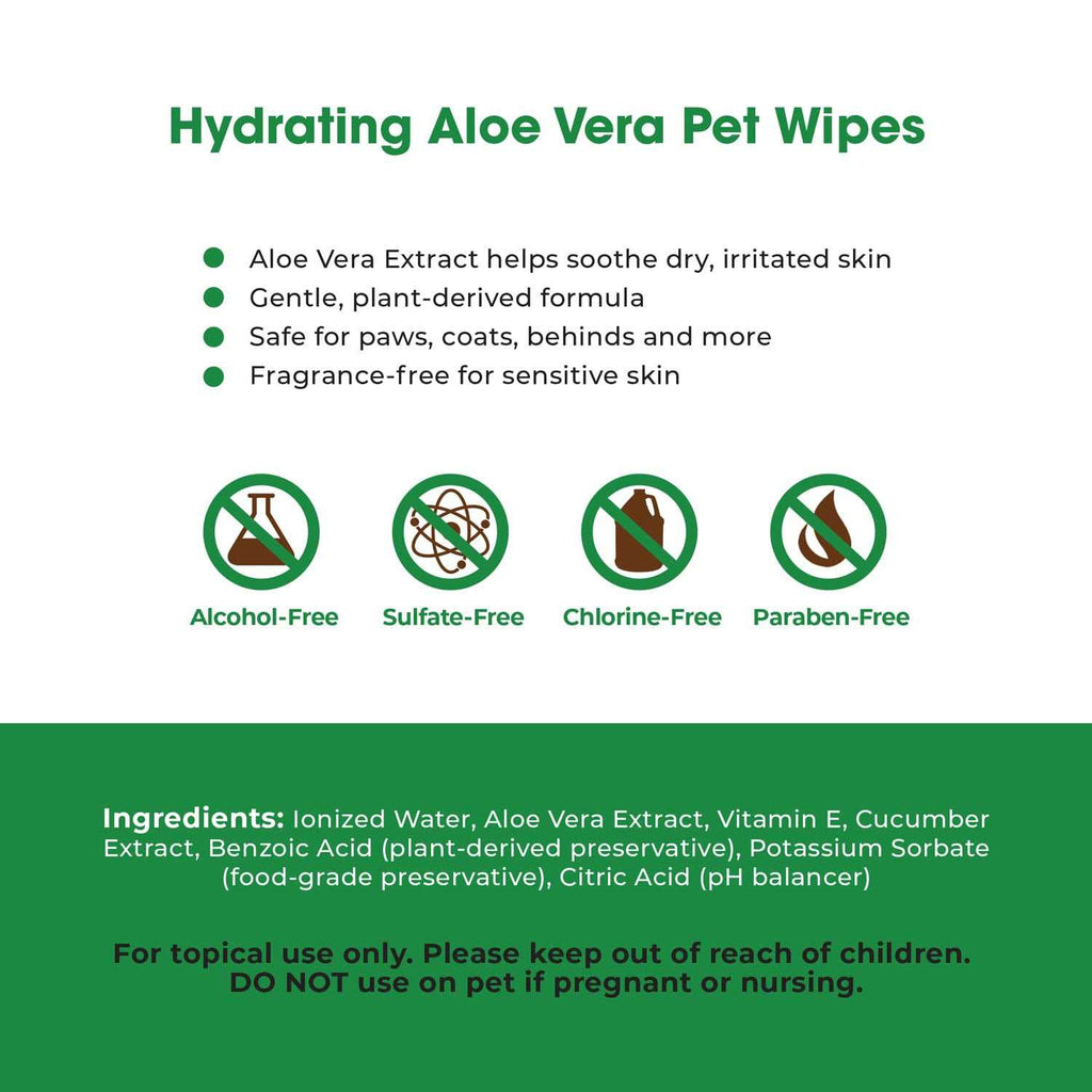 Plant-Based Pet Grooming Wipes 400 Pack I742992