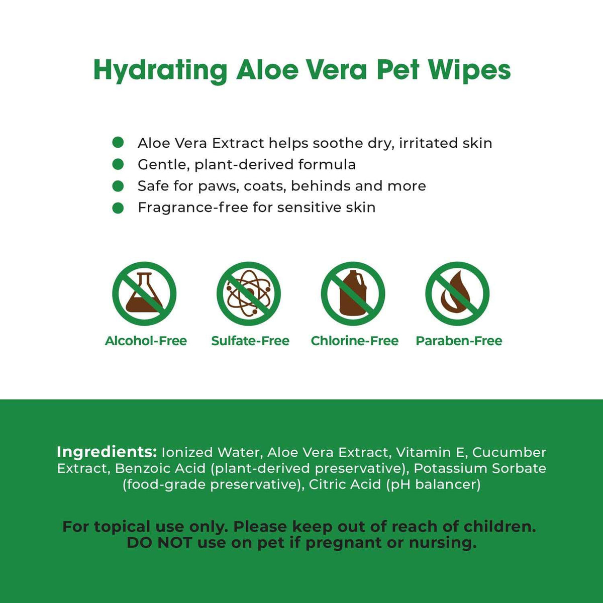 Plant-Based Pet Grooming Wipes 400 Pack I742992